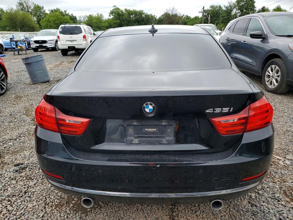 2014 BMW 4er VIN WBA3R1C52EK190117 COPART salvage auction — WATER/FLOOD, Nj - Cert Of Title-Salvage Flood, sold $1,650 on 2026-08-14 (photo 6)