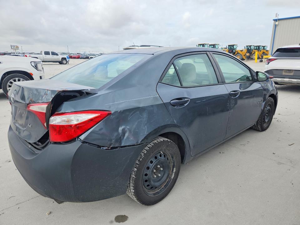2015 Toyota Corolla VIN 5YFBURHE9FP360593 COPART salvage auction — REAR END, Tx - Certificate Of Title, sold $2,150 on 2026-07-31 (photo 3)