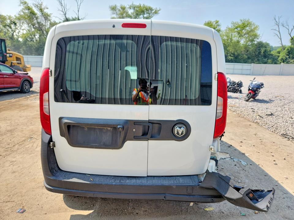 2019 Ram Promaster city VIN ZFBHRFAB0K6M93404 COPART salvage auction — REAR END, Wi - Certificate Of Title, sold $2,250 on 2026-07-21 (photo 6)