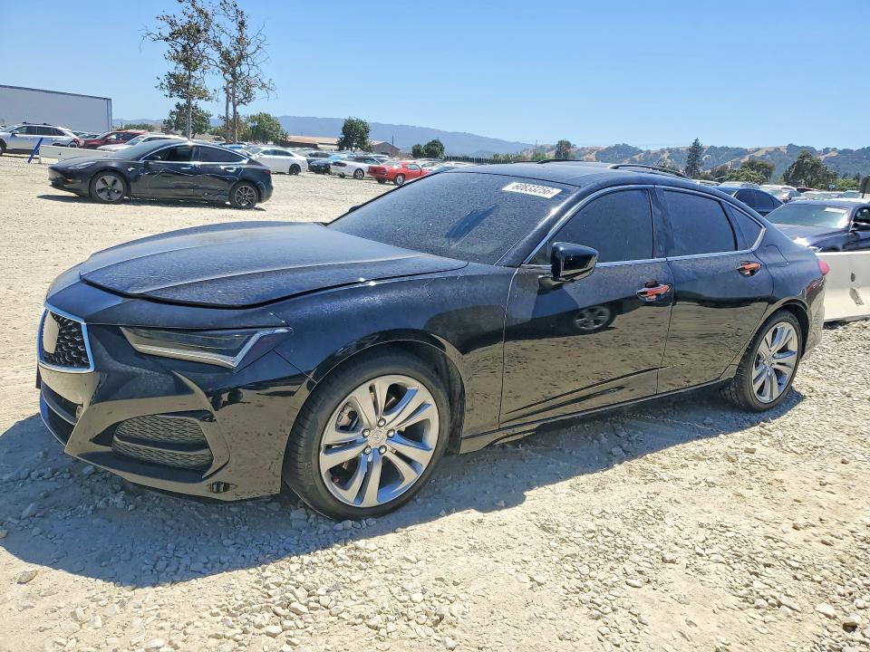 2023 Acura Tlx VIN 19UUB5F41PA004874 COPART salvage auction — VANDALISM, Ca - Salvage Certificate, sold $13,600 on 2026-07-28 (photo 1)