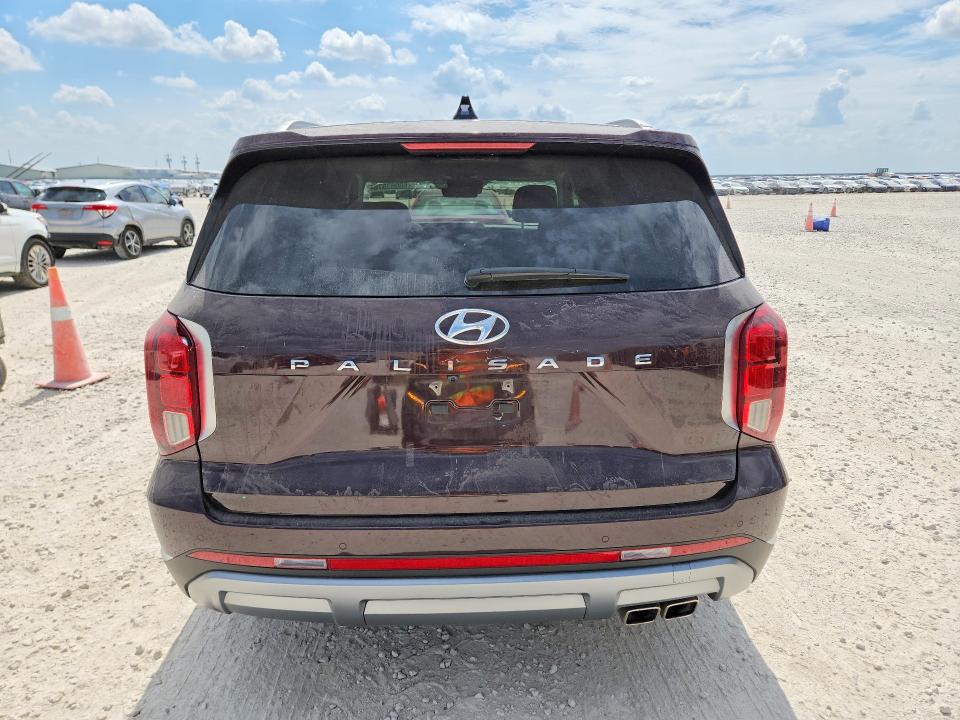 2024 Hyundai Palisade VIN KM8R54GE1RU688917 COPART salvage auction — HAIL, TX - CERT OF TITLE-REBUILT SALVAGE (P), sold $18,300 on 2026-07-23 (photo 6)