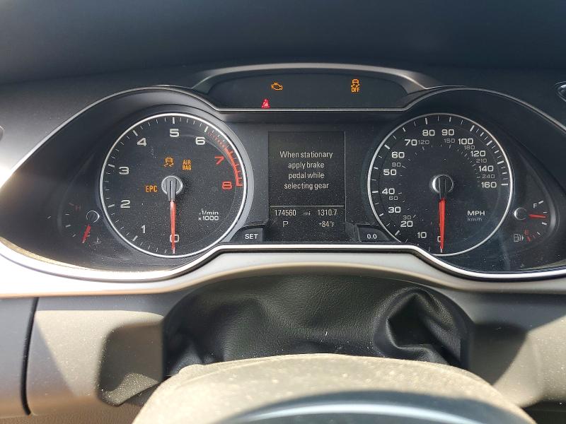 2013 Audi A4 VIN WAUFFAFL0DN006659 COPART salvage auction — FRONT END, Pa - Certificate Of Salvage, sold $300 on 2026-07-28 (photo 9)