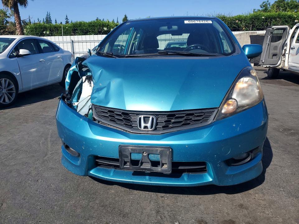 2013 Honda Fit VIN JHMGE8H55DC015353 COPART salvage auction — FRONT END, Ca - Salvage Certificate, sold $1,100 on 2026-07-16 (photo 5)