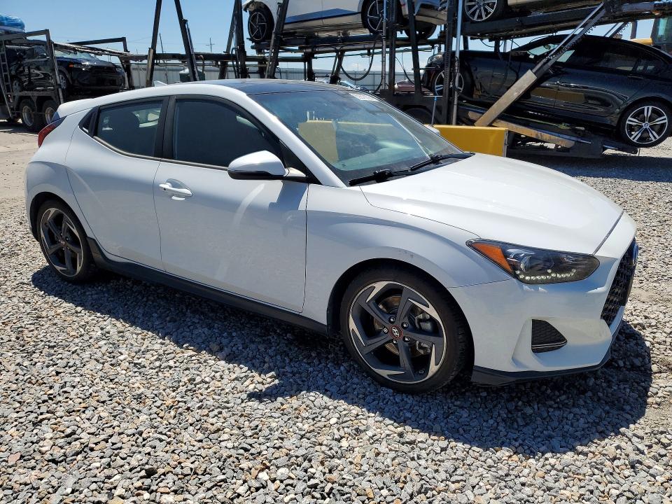 2019 Hyundai Veloster VIN KMHTH6ABXKU008929 COPART salvage auction — MECHANICAL, Ca - Dis/Dlr/Exp Only Clean Title, sold $3,800 on 2026-07-19 (photo 4)