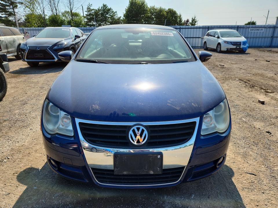 2009 Volkswagen Eos VIN WVWEA71F59V012059 COPART salvage auction — REAR END, On - Permit No Brand - Unfit, sold $400 on 2026-08-11 (photo 5)