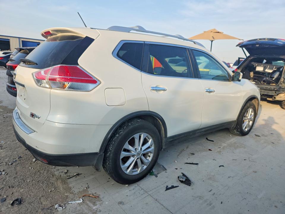 2015 Nissan Rogue VIN KNMAT2MT5FP541069 COPART salvage auction — MECHANICAL, Tx - Certificate Of Title (P), sold $250 on 2026-07-31 (photo 3)