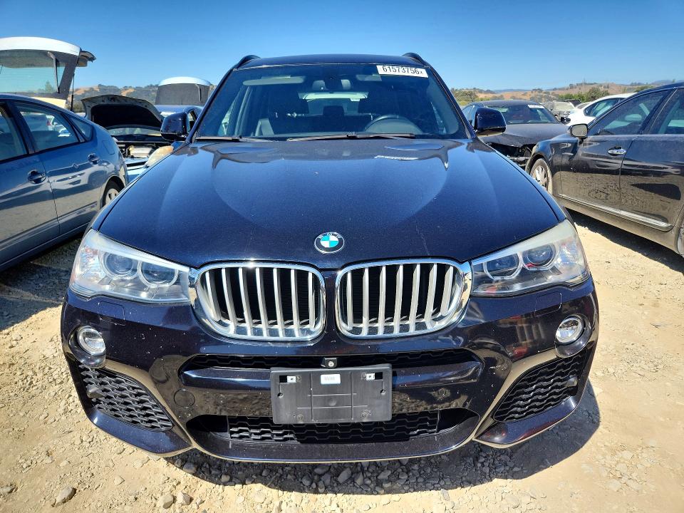 2016 BMW X3 VIN 5UXWX7C50G0R16756 COPART salvage auction — REAR END, CA - SALVAGE CERTIFICATE, sold $4,300 on 2026-07-30 (photo 5)