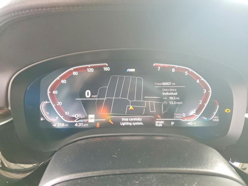 2020 BMW 5er VIN WBAJS1C06LCD78973 COPART salvage auction — FRONT END, CA - SALVAGE CERTIFICATE, sold $7,900 on 2026-07-23 (photo 9)