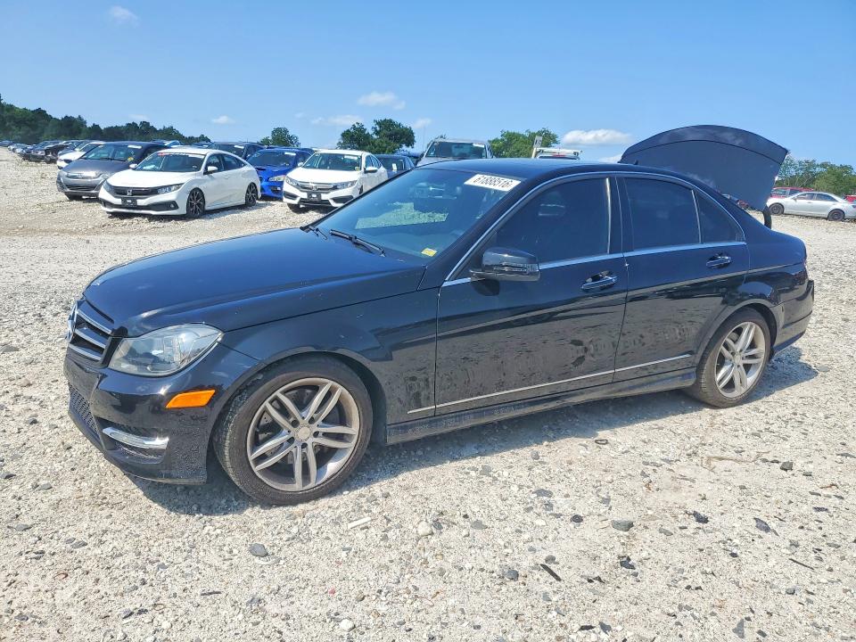 2014 Mercedes-benz C-klasse VIN WDDGF8AB2EG160185 COPART salvage auction — REAR END, In - Cert Of Title - Rebuilt Vehicl, sold $2,700 on 2026-08-12 (photo 1)