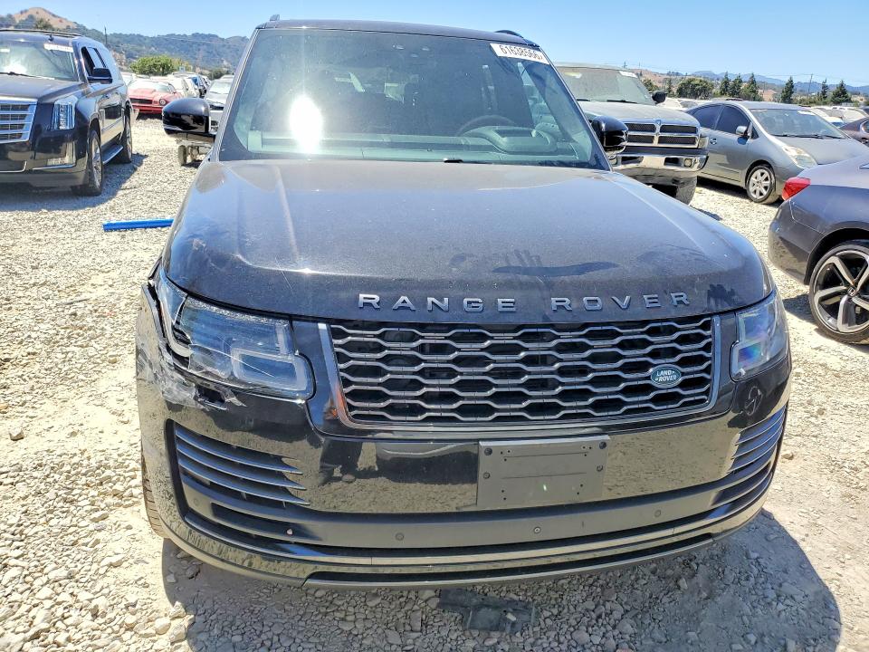 2019 Land rover RANGE ROVER VIN SALGV2RE6KA518128 COPART salvage auction — FRONT END, Ca - Salvage Certificate, sold $1,850 on 2026-07-30 (photo 5)