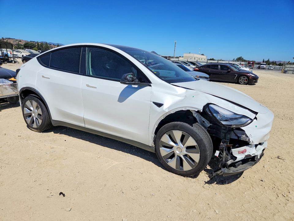2023 Tesla Model y VIN 7SAYGDEE5PA099825 COPART salvage auction — FRONT END, Ca - Salvage Certificate, sold $6,200 on 2026-07-28 (photo 4)