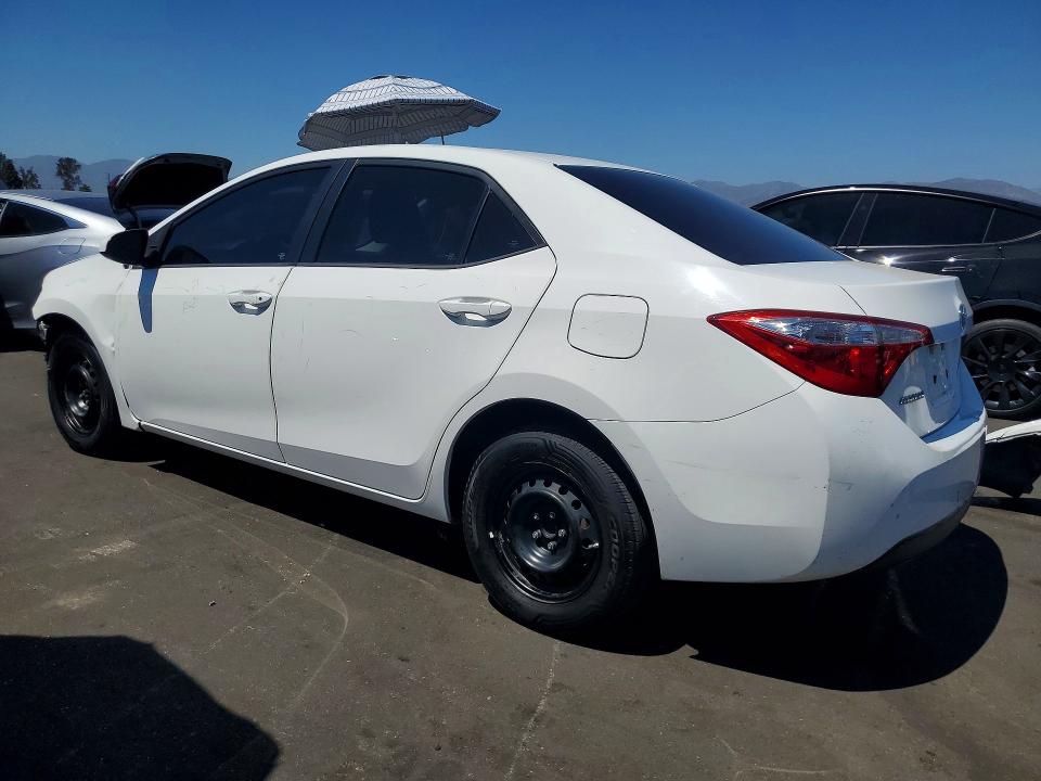 2016 Toyota Corolla VIN 5YFBURHEXGP533880 COPART salvage auction — FRONT END, CA - SALVAGE CERTIFICATE, sold $3,500 on 2026-07-15 (photo 2)