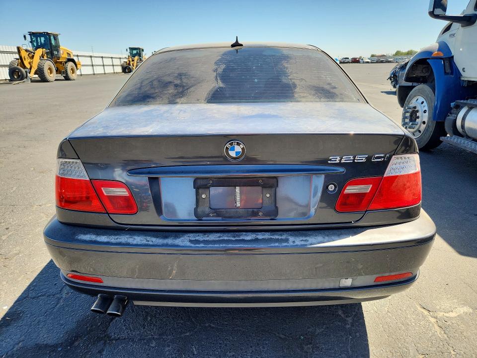 2006 BMW 3 series VIN WBABD33466PL08879 COPART salvage auction — DAMAGE HISTORY, Ca - Dlr/Dis/Exp Only Salvage Title, sold $250 on 2026-08-06 (photo 6)