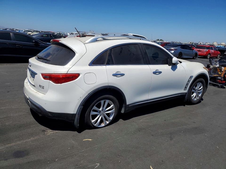 2010 Infiniti Fx35 VIN JN8AS1MW8AM855904 COPART salvage auction — VANDALISM, CA - SALVAGE CERTIFICATE, sold $150 on 2026-07-20 (photo 3)