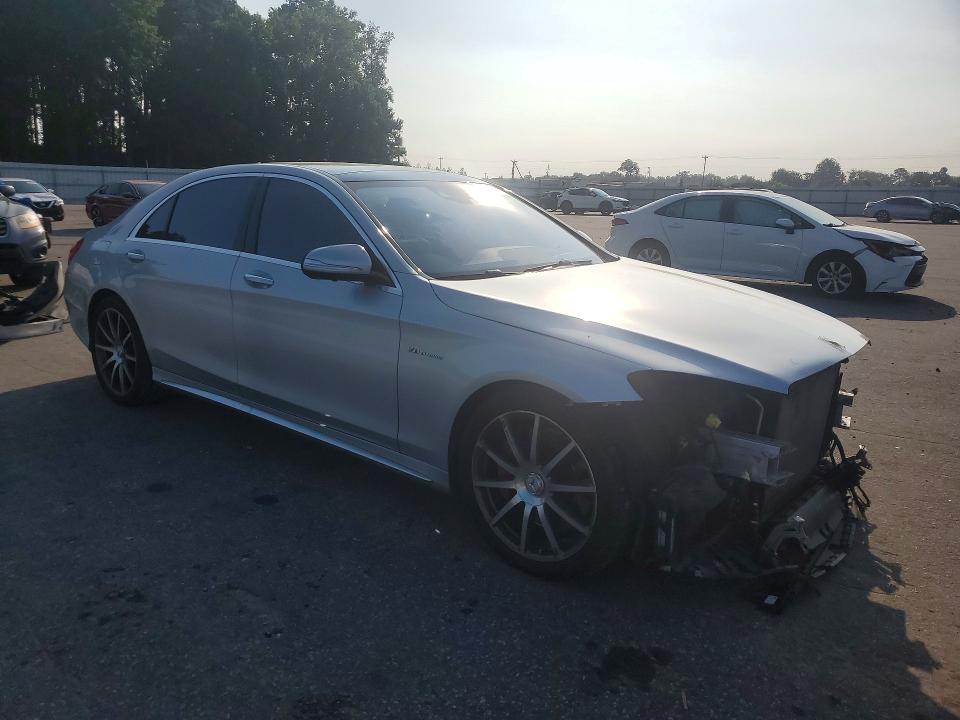 2015 Mercedes-benz S-klasse amg VIN WDDUG7JB7FA148967 COPART salvage auction — FRONT END, Nc - Salvage Certificate Of Title, sold $3,000 on 2026-07-28 (photo 4)
