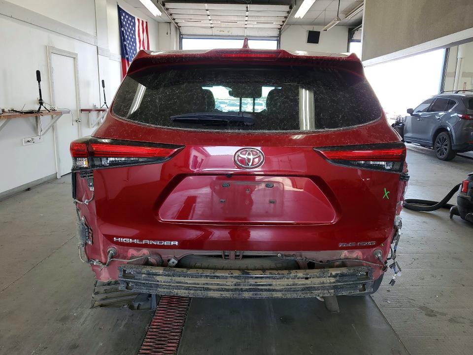 2020 Toyota Highlander VIN 5TDHZRBH0LS039706 COPART salvage auction — REAR END, Wa - Bill Of Sale, sold $6,400 on 2026-07-24 (photo 6)