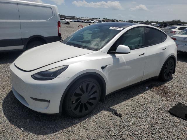 2022 Tesla Model y VIN 7SAYGDEFXNF335796 — COPART salvage auction photo
