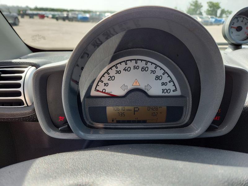 2009 Smart Fortwo VIN WMEEJ31X59K254712 COPART salvage auction — FRONT END, FL - CERT OF TITLE SLVG REBUILDABLE, sold $15 on 2026-07-21 (photo 9)