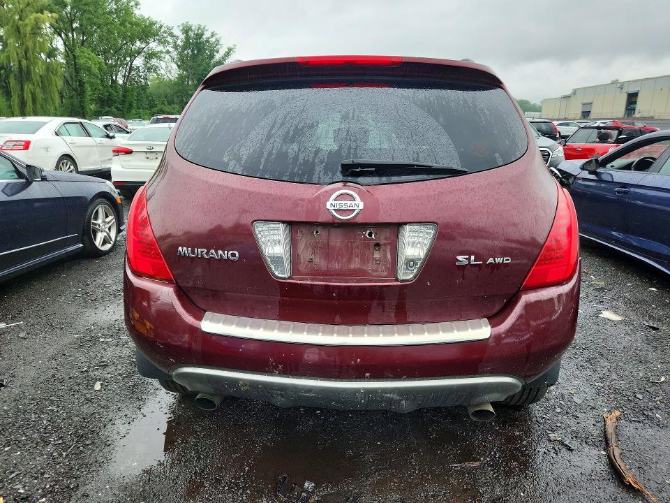 2007 Nissan Murano VIN JN8AZ08W87W651844 COPART salvage auction — SIDE, Ct - Cert Of Title-Salvage, sold $450 on 2026-07-24 (photo 6)