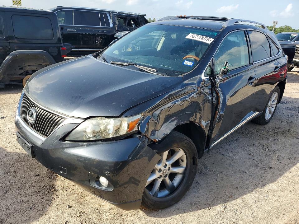 2010 Lexus Rx 350 VIN JTJZK1BA4A2406945 COPART salvage auction — FRONT END, Tx - Certificate Of Title, sold $3,850 on 2026-07-31 (photo 1)