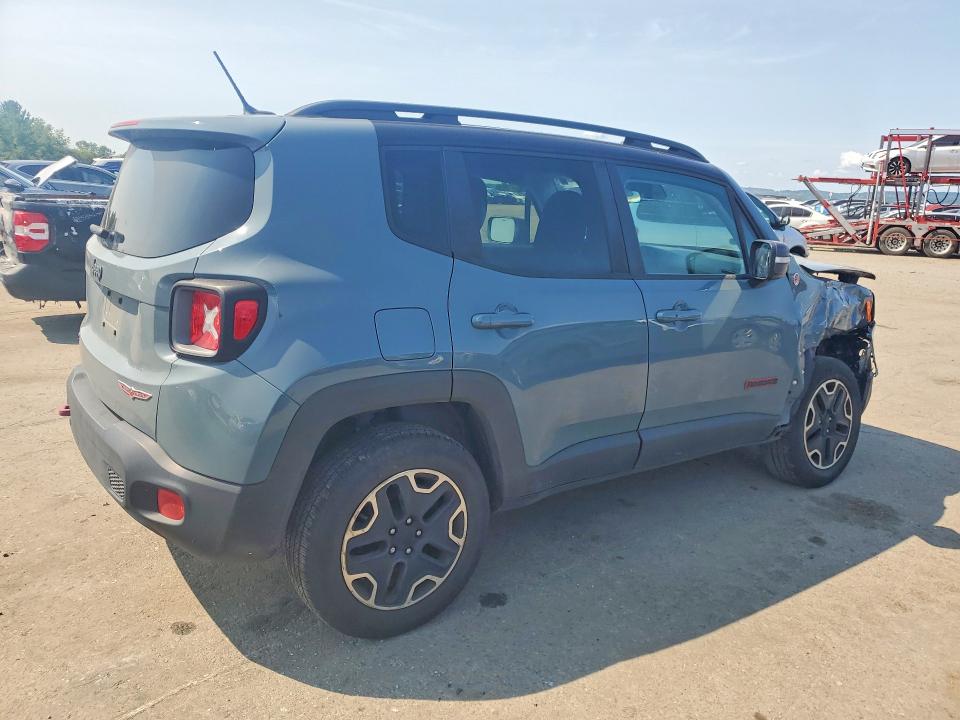 2017 Jeep Renegade VIN ZACCJBCB4HPG37126 COPART salvage auction — FRONT END, Pa - Certificate Of Salvage, sold $750 on 2026-08-14 (photo 3)