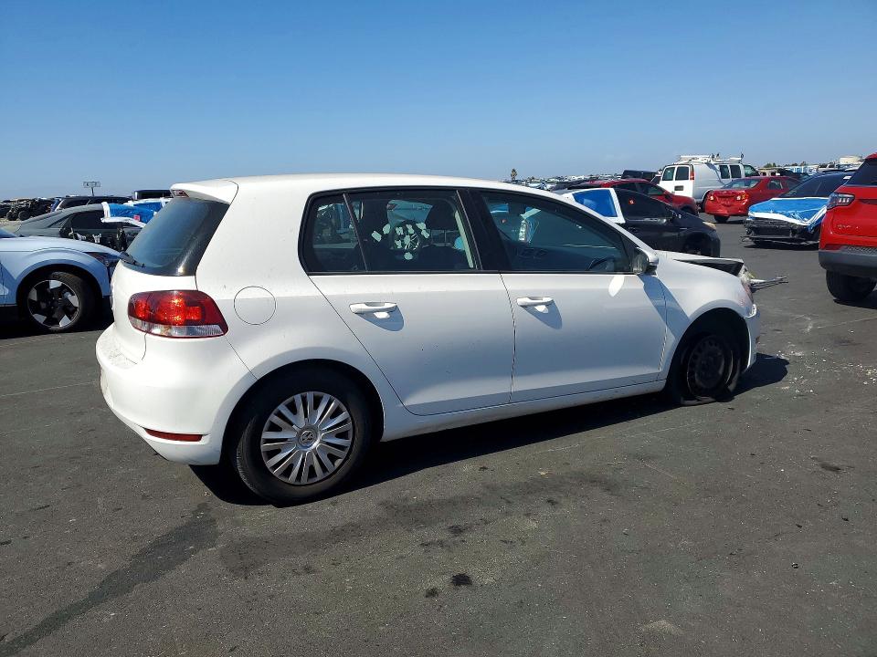 2013 Volkswagen Golf VIN WVWDB7AJ5DW131438 COPART salvage auction — FRONT END, Ca - Salvage Certificate, sold $675 on 2026-08-19 (photo 3)