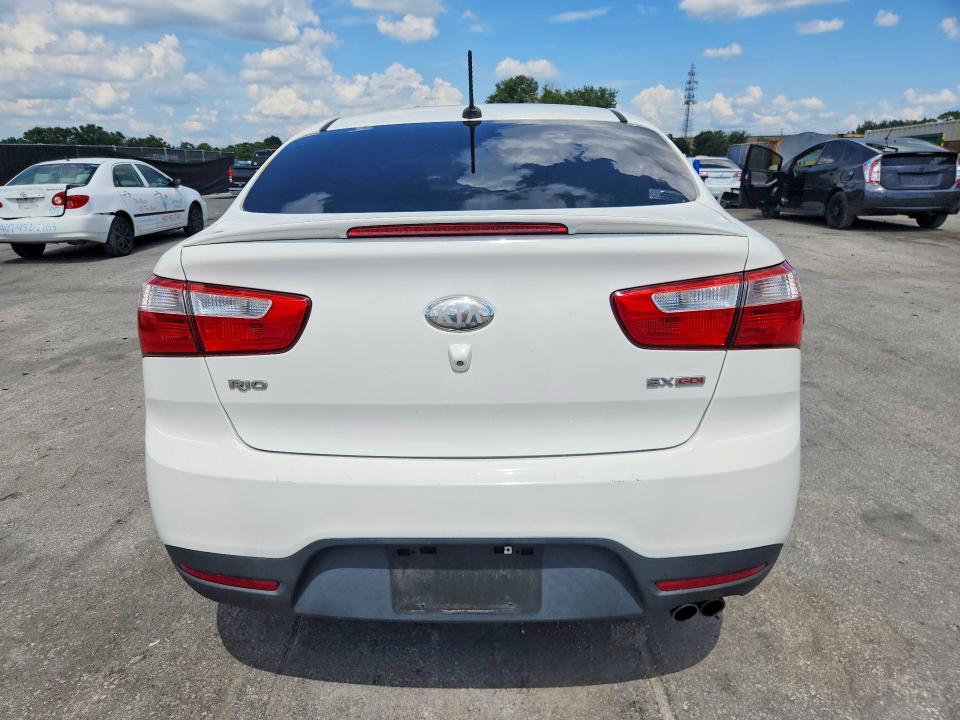 2013 Kia Rio VIN KNADN4A3XD6245925 COPART salvage auction — FRONT END, Fl - Cert Of Title Slvg Rebuildable, sold $300 on 2026-07-30 (photo 6)