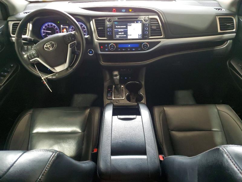 2019 Toyota Highlander VIN 5TDJZRFH6KS598302 COPART salvage auction — FRONT END, Pa - Cert Of Title, sold $7,600 on 2026-07-30 (photo 8)