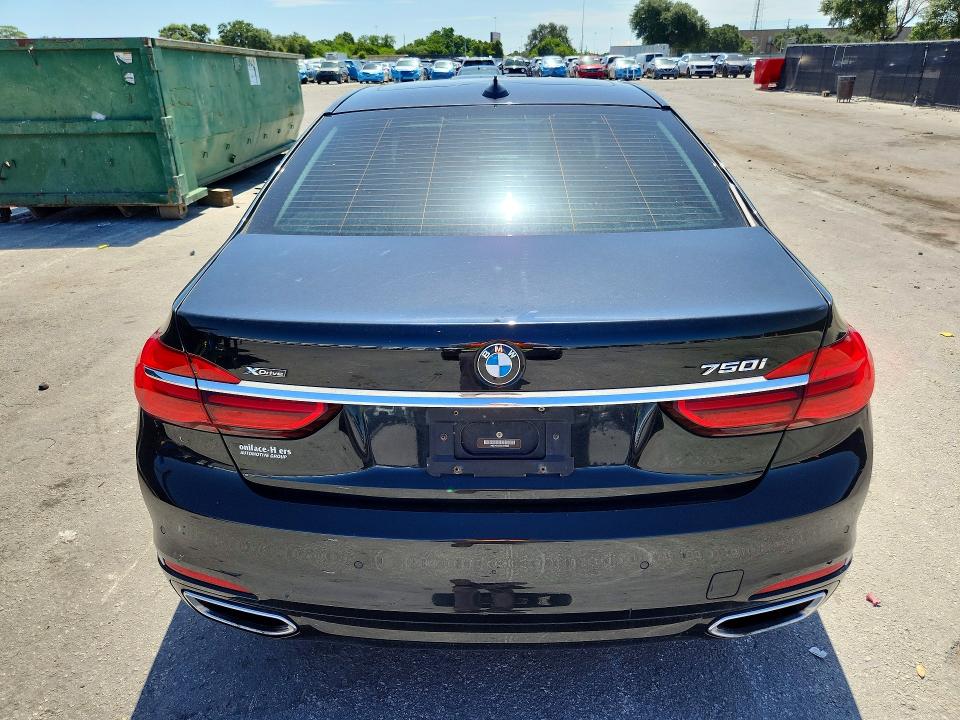2016 BMW 7er VIN WBA7F2C57GG419252 COPART salvage auction — MINOR DENT/SCRATCHES, Fl - Certificate Of Title, sold $7,300 on 2026-07-23 (photo 6)