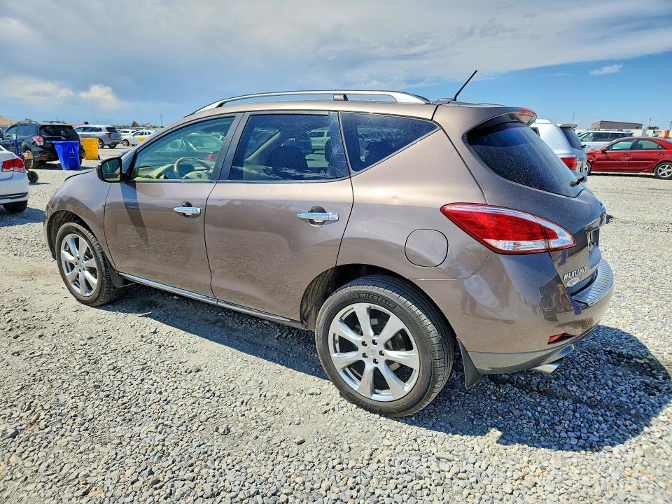 2013 Nissan Murano VIN JN8AZ1MW8DW309110 COPART salvage auction — HAIL, CO - CERTIFICATE OF TITLE, sold $1,000 on 2026-07-30 (photo 2)