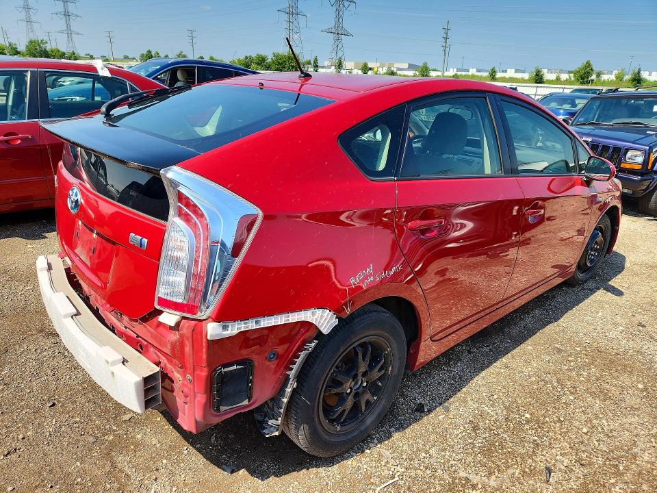 2015 Toyota Prius VIN JTDKN3DU3F0442188 COPART salvage auction — REAR END, Il - Salvage Certificate, sold $325 on 2026-07-28 (photo 3)