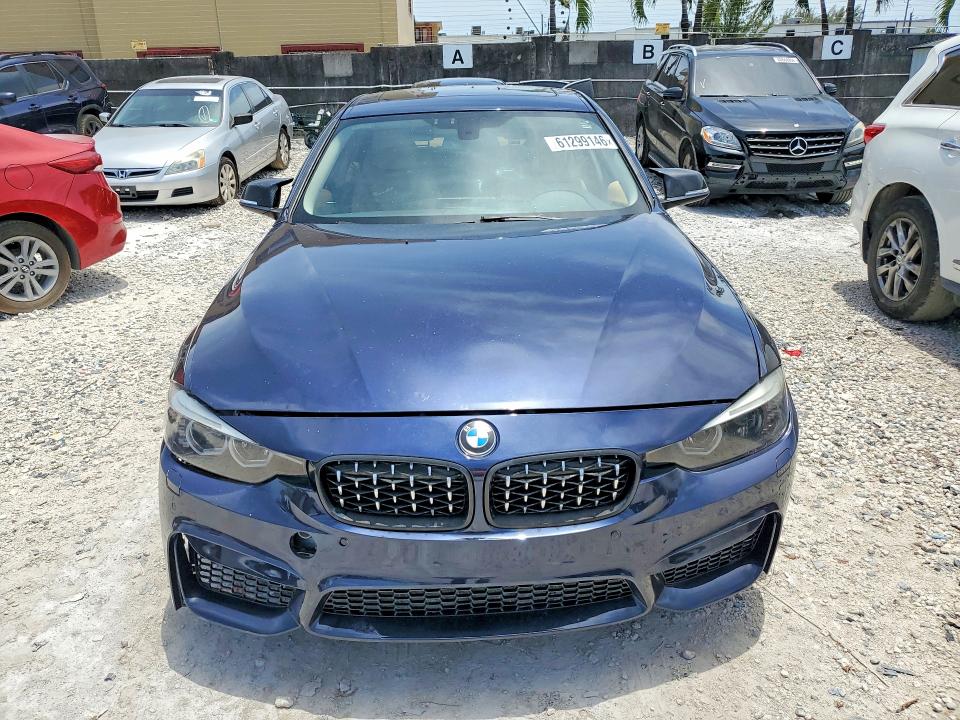 2016 BMW 3er VIN WBA8E5G59GNU19221 COPART salvage auction — FRONT END, Fl - Cert Of Title-Rebuilt (P), sold $1,250 on 2026-08-04 (photo 5)