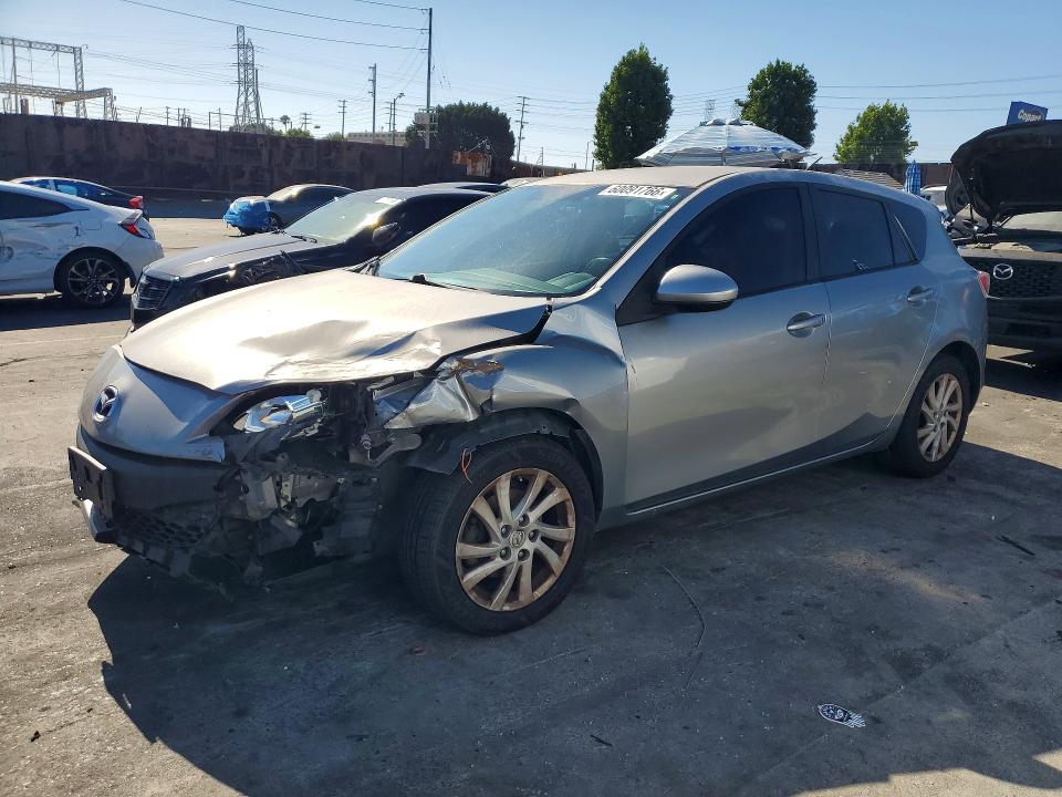 2012 Mazda 3 VIN JM1BL1L83C1653847 COPART salvage auction — FRONT END, CA - SALVAGE CERTIFICATE, sold $250 on 2026-07-22 (photo 1)