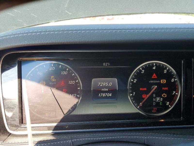 2015 Mercedes-benz S-klasse VIN WDDUG8FBXFA182786 COPART salvage auction — FRONT END, Tn - Salvage Certificate, sold $4,600 on 2026-08-20 (photo 9)