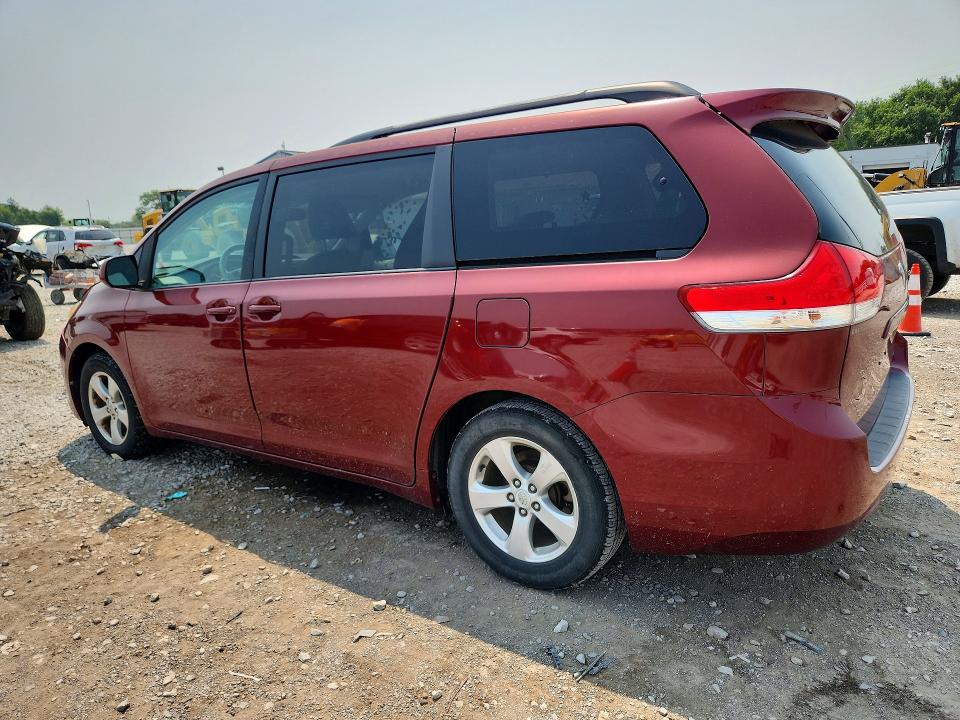 2011 Toyota Sienna VIN 5TDKK3DC9BS031644 COPART salvage auction — FRONT END, Oh - Certificate Of Title, sold $1,300 on 2026-07-24 (photo 2)