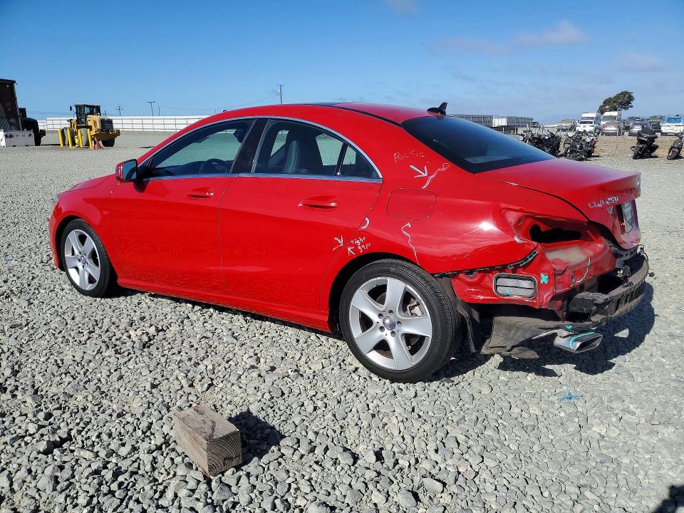 2015 Mercedes-benz VIN WDDSJ4EB7FN197595 COPART salvage auction — REAR END, Ca - Salvage Certificate, sold $3,450 on 2026-08-13 (photo 2)