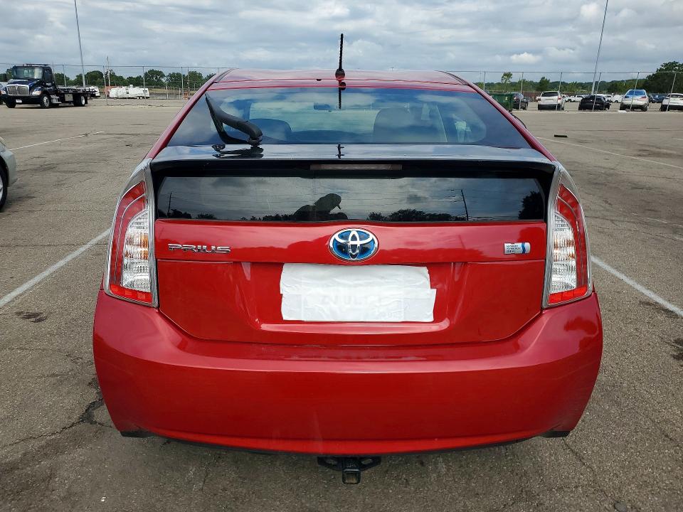 2014 Toyota Prius VIN JTDKN3DU8E0361282 COPART salvage auction — SIDE, Salvage Title, sold $100 on 2026-07-22 (photo 6)