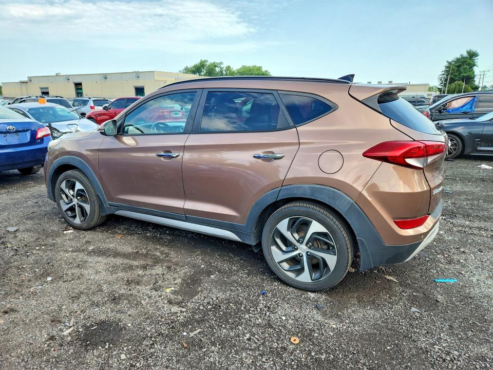 2017 Hyundai Tucson VIN KM8J3CA23HU297102 COPART salvage auction — MECHANICAL, Ct - Certificate Of Title, sold $1,350 on 2026-07-14 (photo 2)