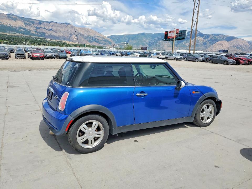 2006 Mini Cooper VIN WMWRC33516TK66848 COPART salvage auction — FRONT END, Ut - Salvage Certificate, sold $150 on 2026-08-10 (photo 3)