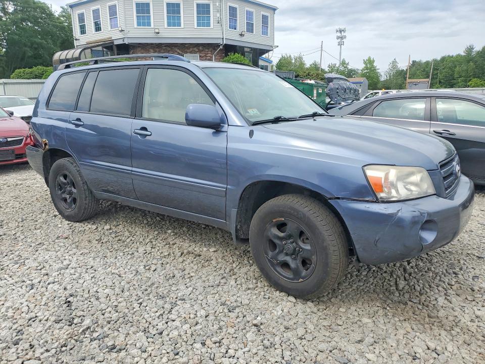 2005 Toyota Highlander VIN JTEHD21A550033847 COPART salvage auction — REAR END, MA - CERT OF TITLE-RECONSTRCTD COLL, sold $450 on 2026-07-10 (photo 4)