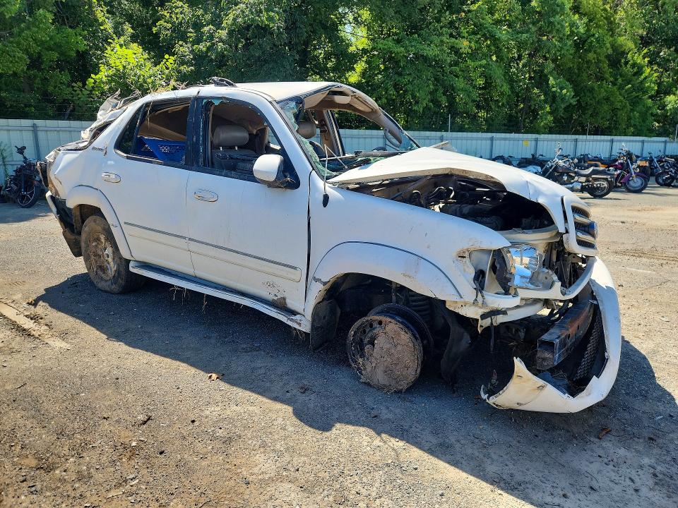 2002 Toyota Sequoia VIN 5TDZT38A12S121245 COPART salvage auction — ROLLOVER, LA - CERT OF TITLE-SALVAGE, sold $20 on 2026-07-23 (photo 4)
