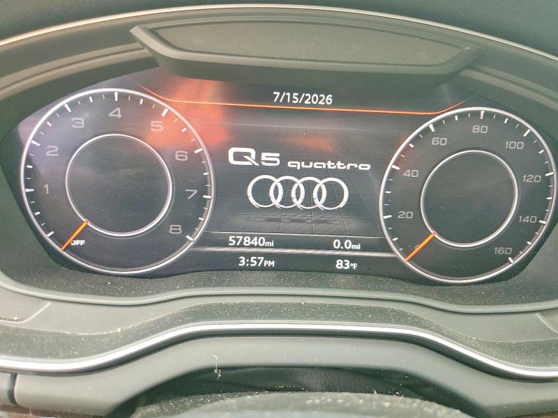 2018 Audi Q5 VIN WA1BNAFY1J2238016 COPART salvage auction — WATER/FLOOD, Ma - Cert Of Title-Salvage, sold $5,200 on 2026-07-24 (photo 9)