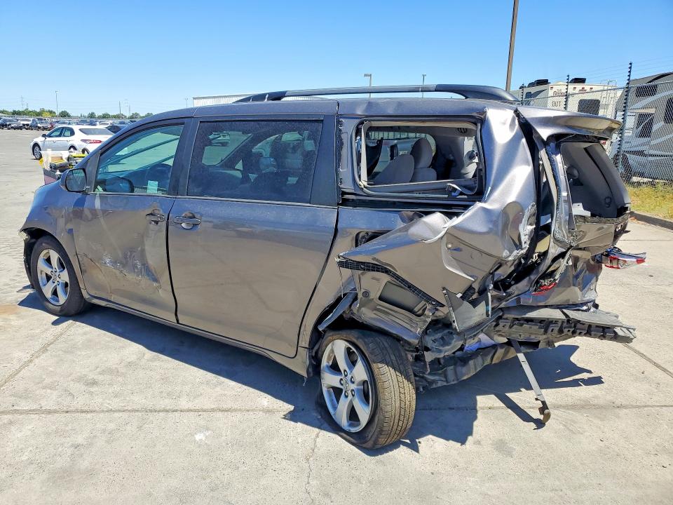 2016 Toyota Sienna VIN 5TDKK3DC1GS759160 COPART salvage auction — REAR END, Ca - Salvage Certificate, sold $350 on 2026-07-20 (photo 2)