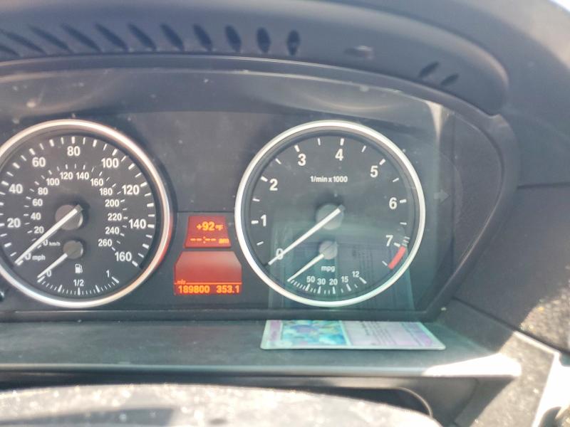 2008 BMW 5 series VIN WBANV93568C131296 COPART salvage auction — FRONT END, CO - PUBLIC - SALVAGE TITLE (P), sold $1,100 on 2026-07-28 (photo 9)