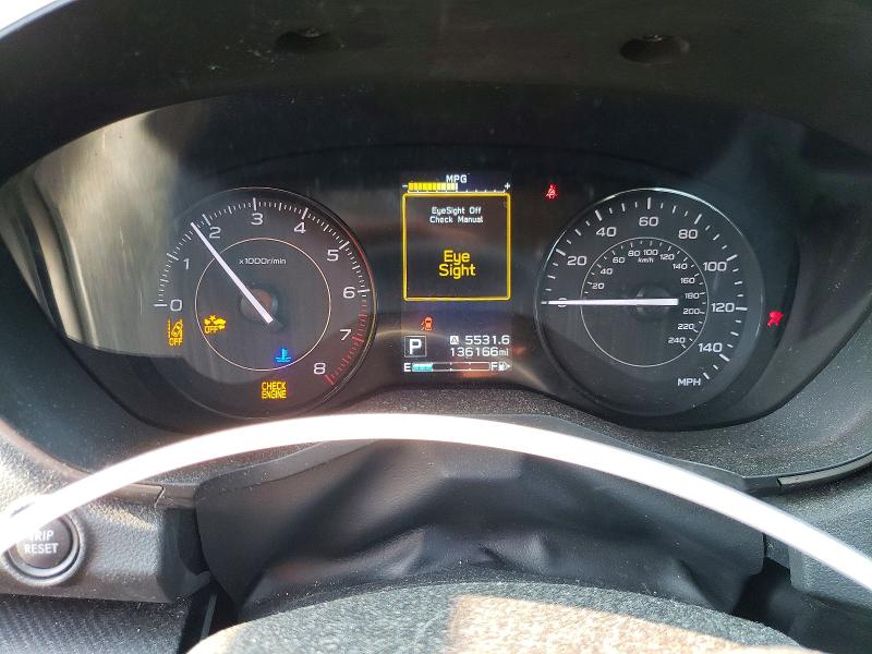 2018 Subaru Impreza VIN 4S3GKAD61J3618845 COPART salvage auction — WATER/FLOOD, Salvage Title, sold $2,139 on 2026-07-21 (photo 9)
