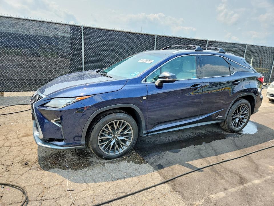 2018 Lexus Rx 450h VIN 2T2BGMCA1JC022737 — COPART salvage auction photo