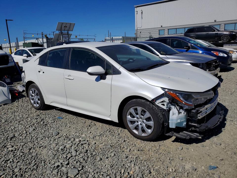 2021 Toyota Corolla VIN JTDEPMAE3MJ156374 COPART salvage auction — REAR END, Ca - Salvage Certificate, sold $6,400 on 2026-07-20 (photo 4)