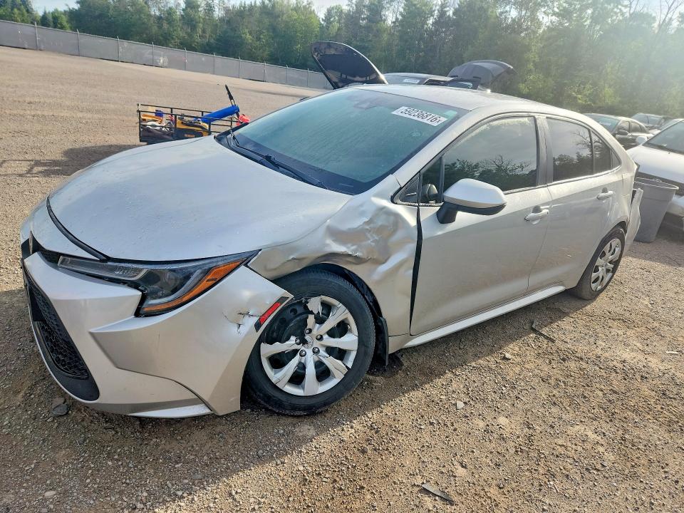 2020 Toyota Corolla VIN 5YFBPRBE7LP116355 COPART salvage auction — FRONT END, ON - PERMIT NO BRAND - UNFIT, sold $5,500 on 2026-07-21 (photo 1)