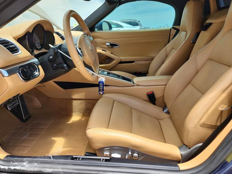 2014 Porsche Boxster VIN WP0CB2A85EK140113 COPART salvage auction — FRONT END, Tx - Salvage Vehicle Title, sold $12,300 on 2026-07-23 (photo 7)