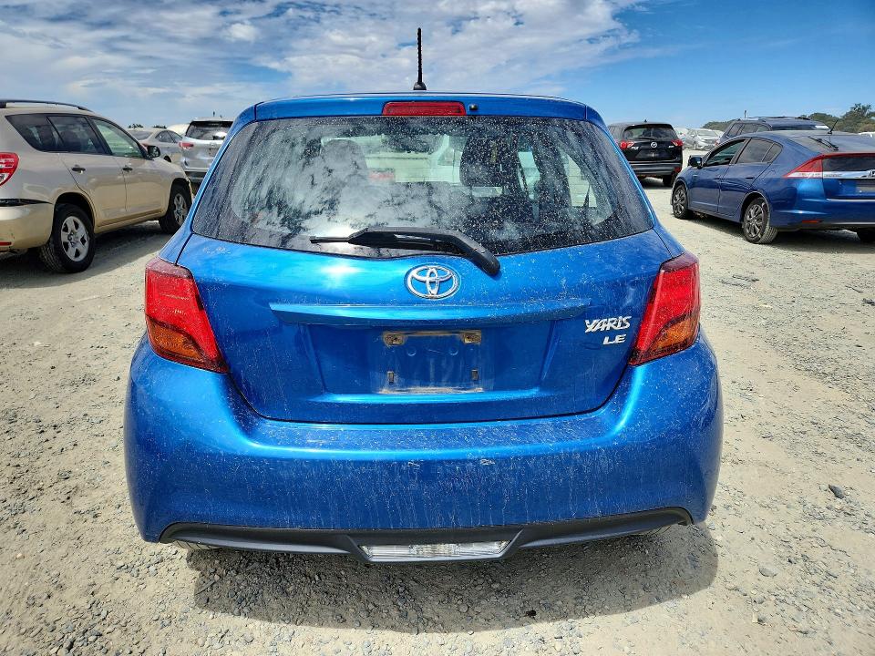 2015 Toyota Yaris VIN VNKKTUD35FA017995 COPART salvage auction — FRONT END, Ca - Salvage Certificate, sold $60 on 2026-07-28 (photo 6)